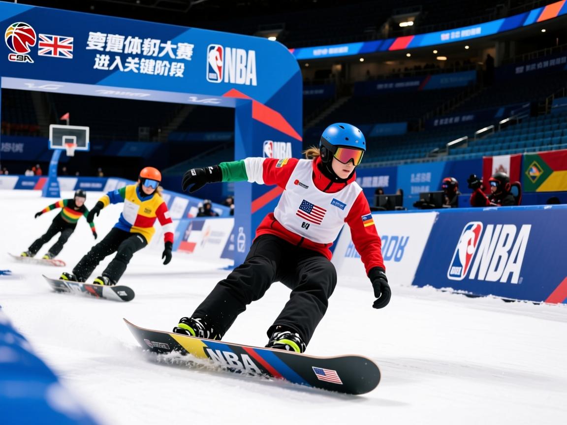 滑雪滑板大赛进入关键阶段，各国选手角逐激烈
